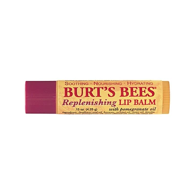 Burt’s Bees 100% Natural Moisturizing Lip Balm, Pomegranate - 1 Tube