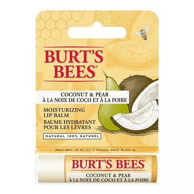 Burt’s Bees 100% Natural Moisturizing Lip Balm Tube Coconut & Pear