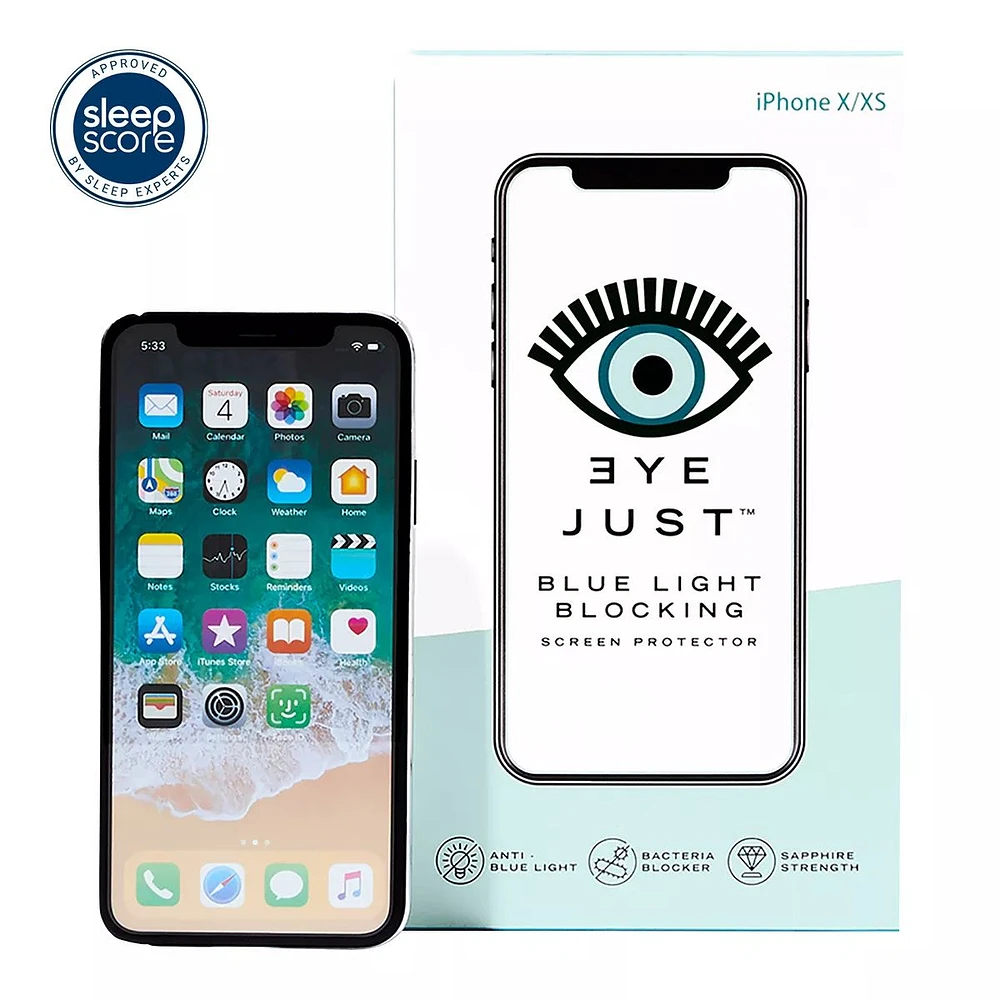 EyeJust Blue Light Blocking Screen Protector For iPhone X/XS/11 Pro