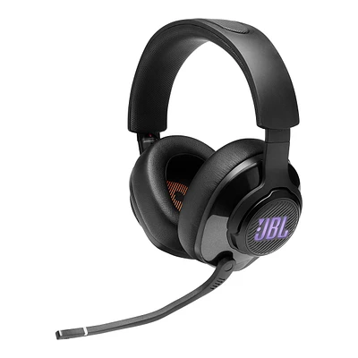 JBL Quantum 400 USB Wired Over Ear Foldable Headset, Gaming, Microphone