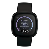 Fitbit Versa 3 Smart Watch, 40.13mm, Running, Heart Rate Monitor