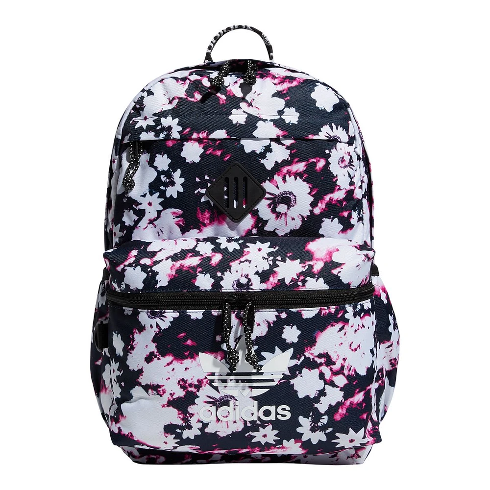 adidas Unisex Originals Trefoil Printed Laptop Sleeve School Backpack