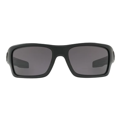 Oakley Turbine Xs Sunglasses- Matte Black with Warm Grey Lenses