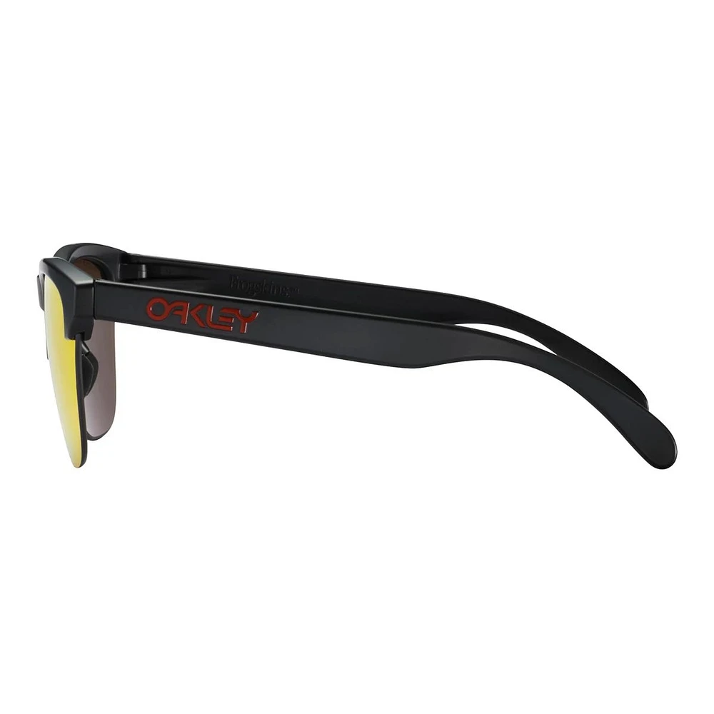 Oakley Frogskins Lite Sunglasses- Matte Black with Prizm Ruby Iridium Lenses