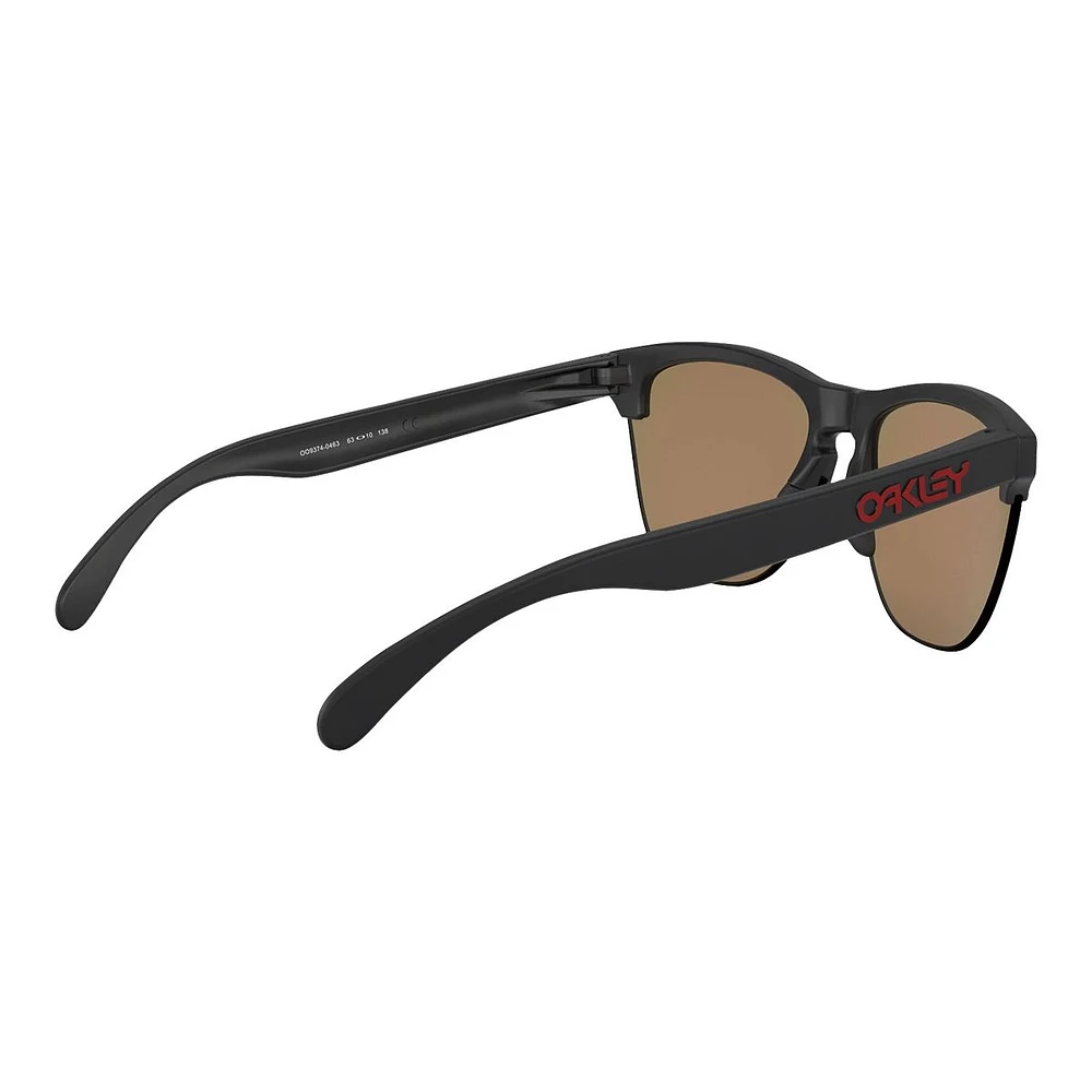 Oakley Frogskins Lite Sunglasses- Matte Black with Prizm Ruby Iridium Lenses