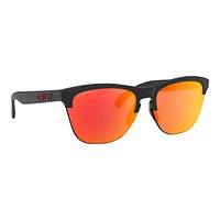 Oakley Frogskins Lite Sunglasses- Matte Black with Prizm Ruby Iridium Lenses