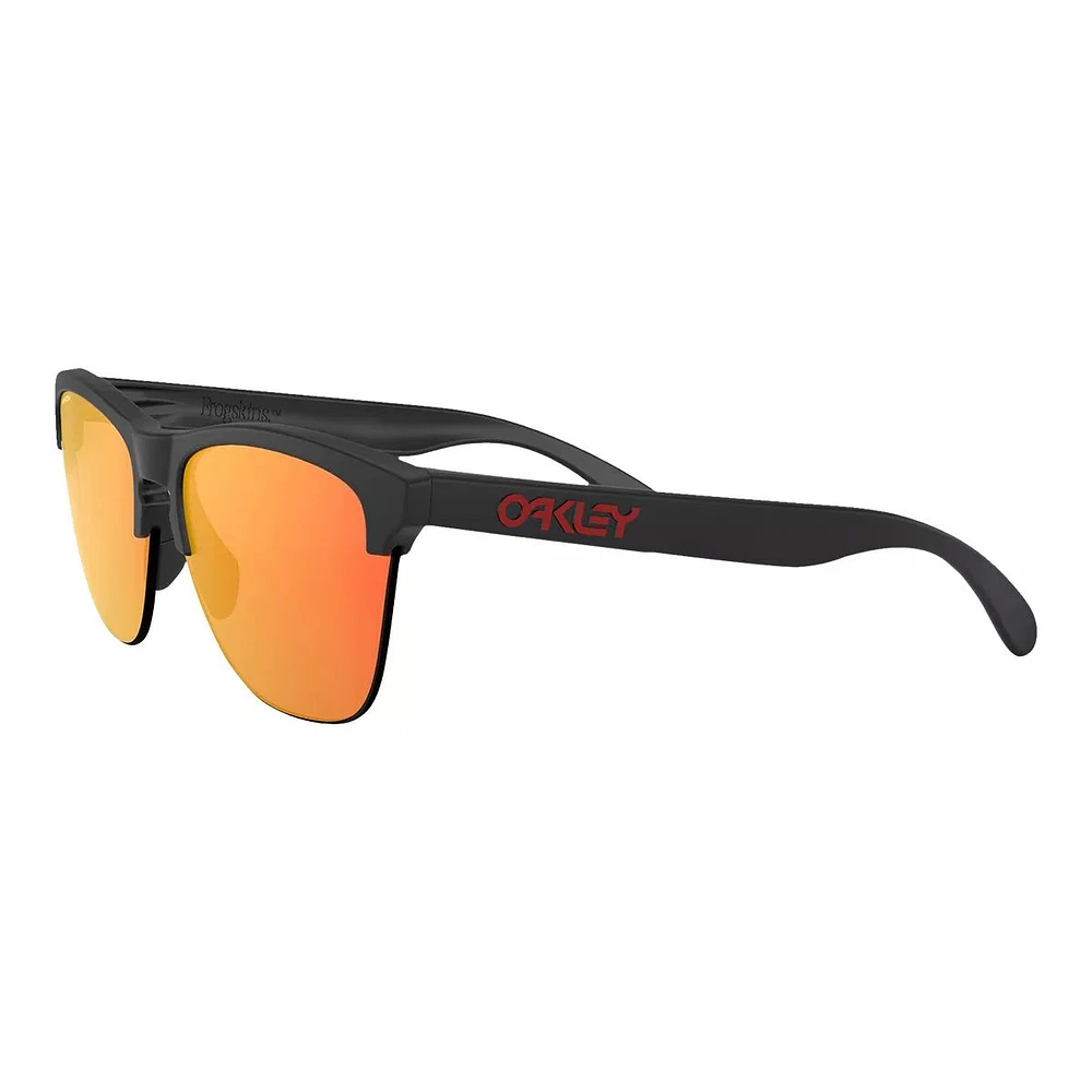 Oakley Frogskins Lite Sunglasses- Matte Black with Prizm Ruby Iridium Lenses