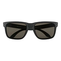 Oakley Holbrook XL Sunglasses - Matte Black with Warm Grey Lenses