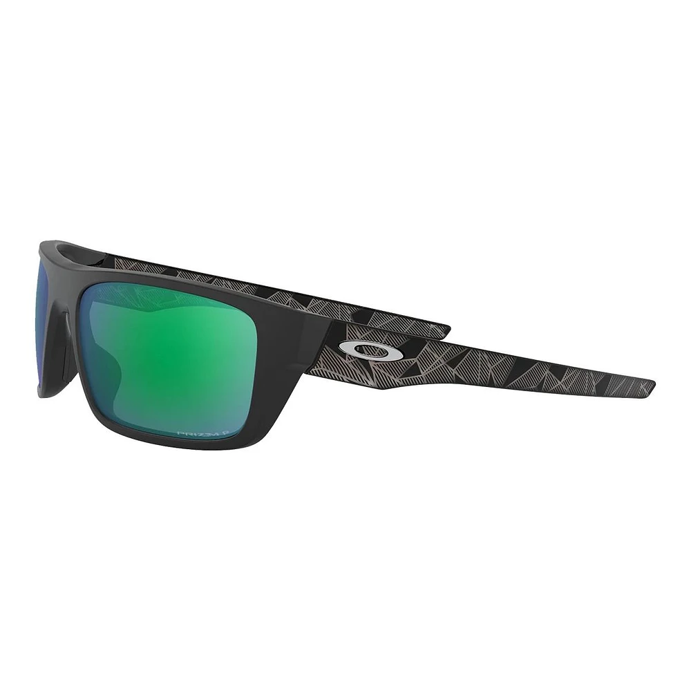 Oakley Men's/Women's Drop Point Rectangular Sunglasses, Polarized