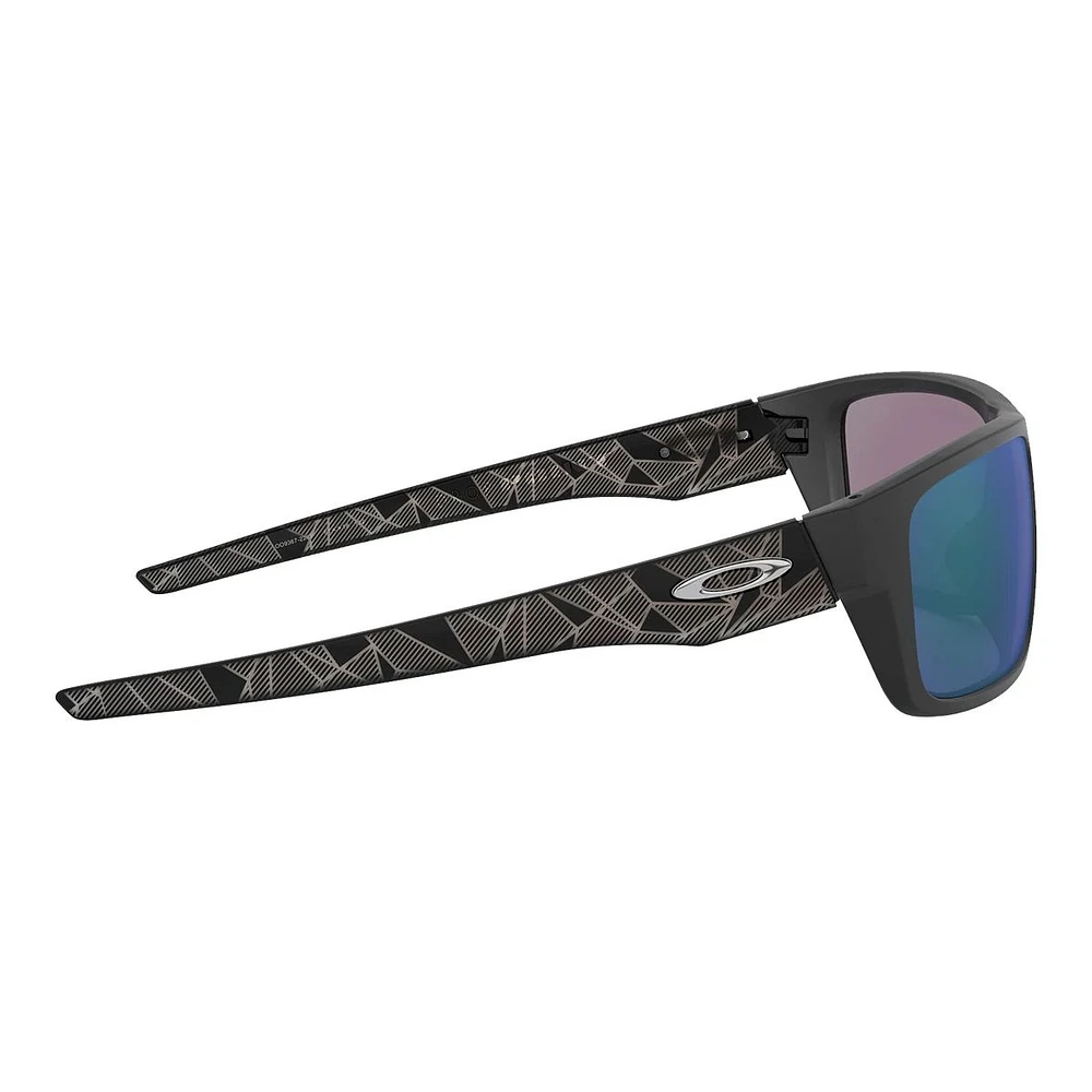 Oakley Men's/Women's Drop Point Rectangular Sunglasses, Polarized