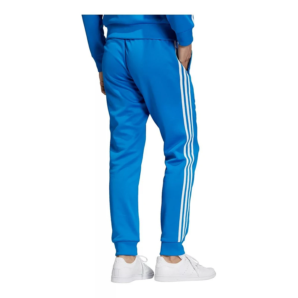 adidas Men's Superstar Track Sweatpants, Fleece, Workout, Tapered, Cuffed