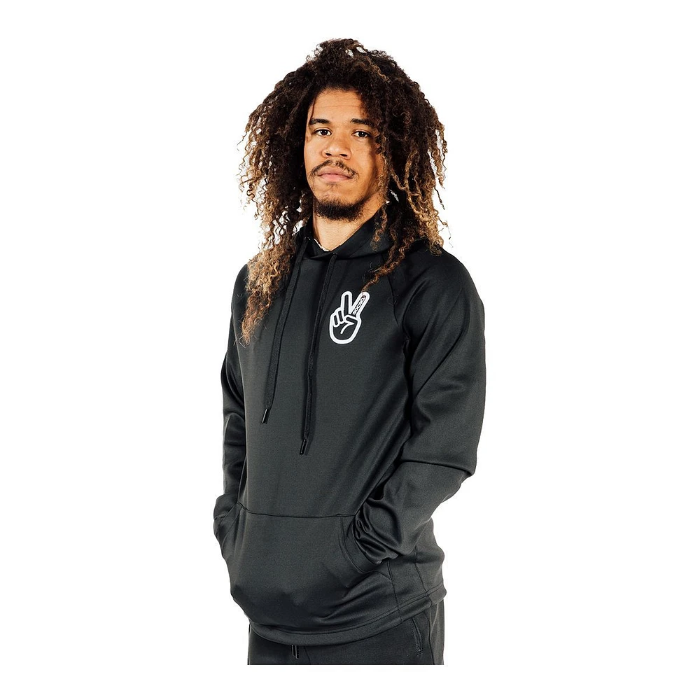 Deuce  Men's Athletic Pullover Hoodie, Kangaroo Pocket