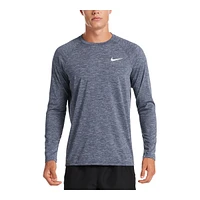 Nike Men's Heather Hydroguard Long Sleeve Swim Shirt