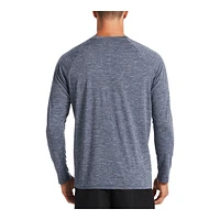 Nike Men's Heather Hydroguard Long Sleeve Swim Shirt