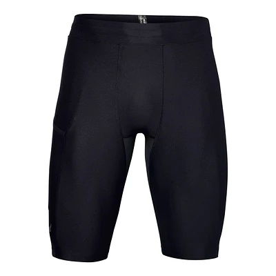 Under Armour Men's Project Rock 11.25" Compression Shorts, Tight Fit, Gym, Elastic, Lightweight