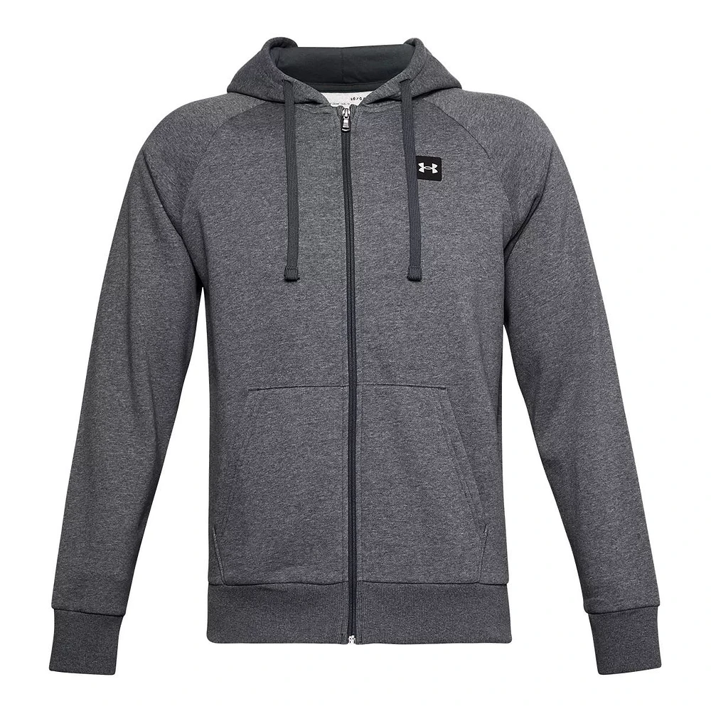 Under Armour Men's Rival Hoodie, Full Zip, Fleece, Drawstring