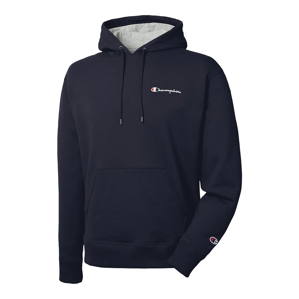 Champion Men's Powerblend Graphic Hoodie, Pullover, Fleece, Drawstring