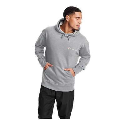 Champion Men's Powerblend Graphic Hoodie, Pullover, Fleece, Loose Fit, Drawstring