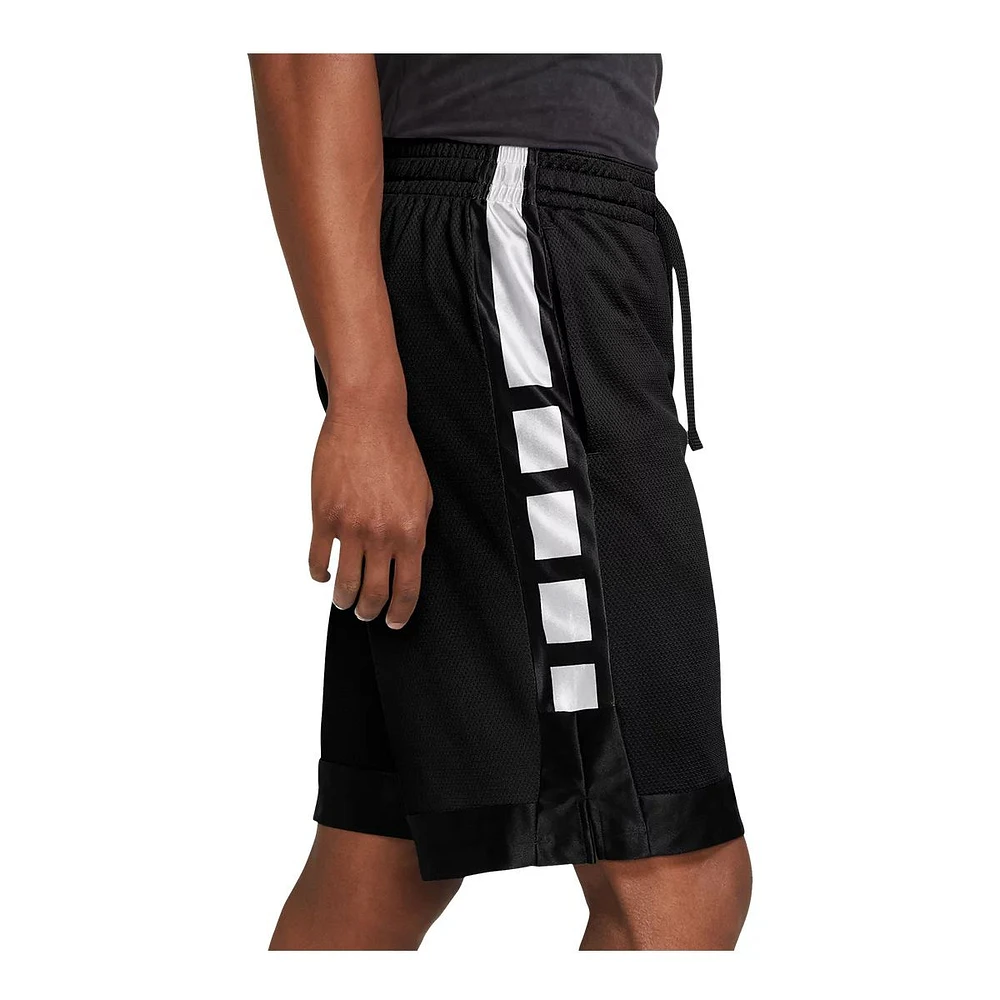 Nike Men's Dry Elite Stripe Basketball Shorts, Loose Fit Dri-FIT