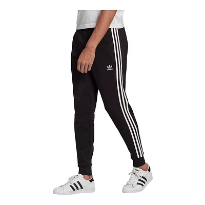 adidas Men's 3-Stripes Woven Sweatpants, Fleece, Workout, Cuffed, Lightweight