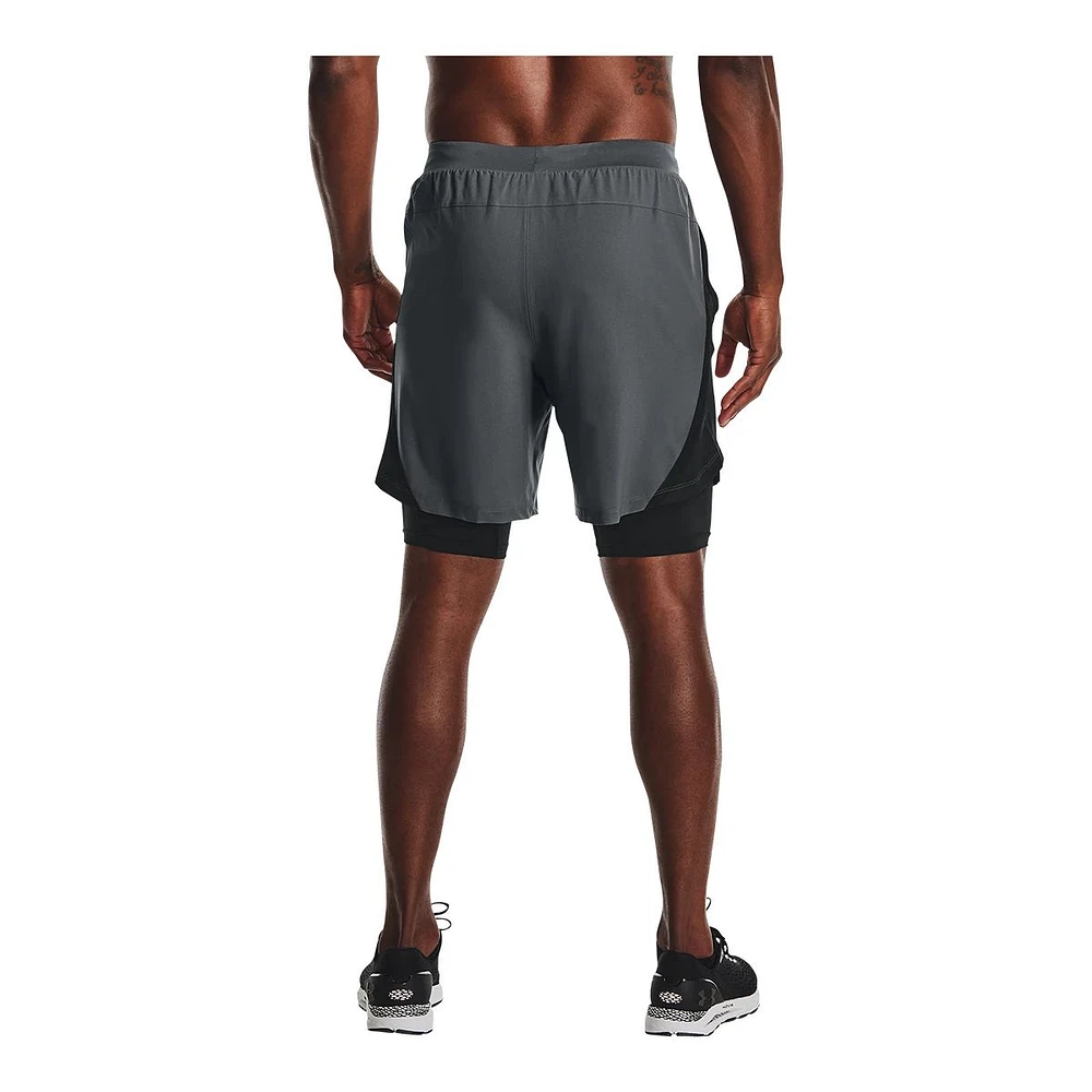 Under Armour Men's Launch Sportswear 2-in-1 7-in Shorts