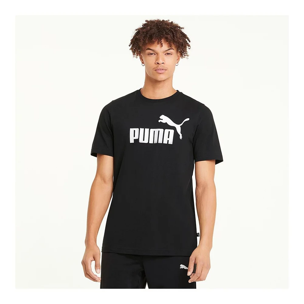 PUMA Men's Essential Big Logo T Shirt