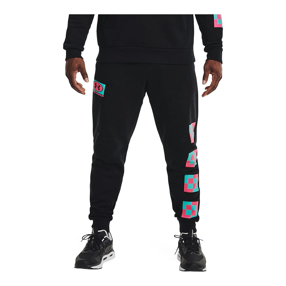 Under Armour Men's Rival Sweatpants, Fleece, Cuffed, Joggers