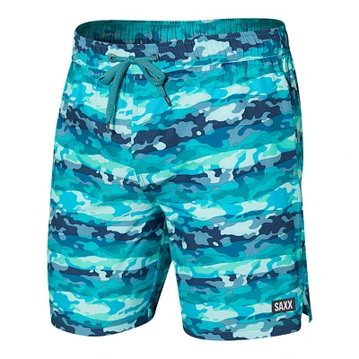 Saxx Men's Oh Buoy 2 1 Swim Volley Shorts, 7", Moisture-Wicking, With Mesh Liner