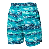 Saxx Men's Oh Buoy 2 1 Swim Volley Shorts, 7", Moisture-Wicking, With Mesh Liner