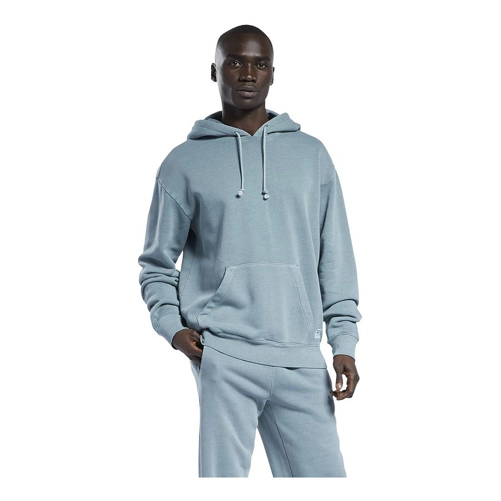 Reebok Men's Classic No Dye Hoodie, Pullover, Drawstring