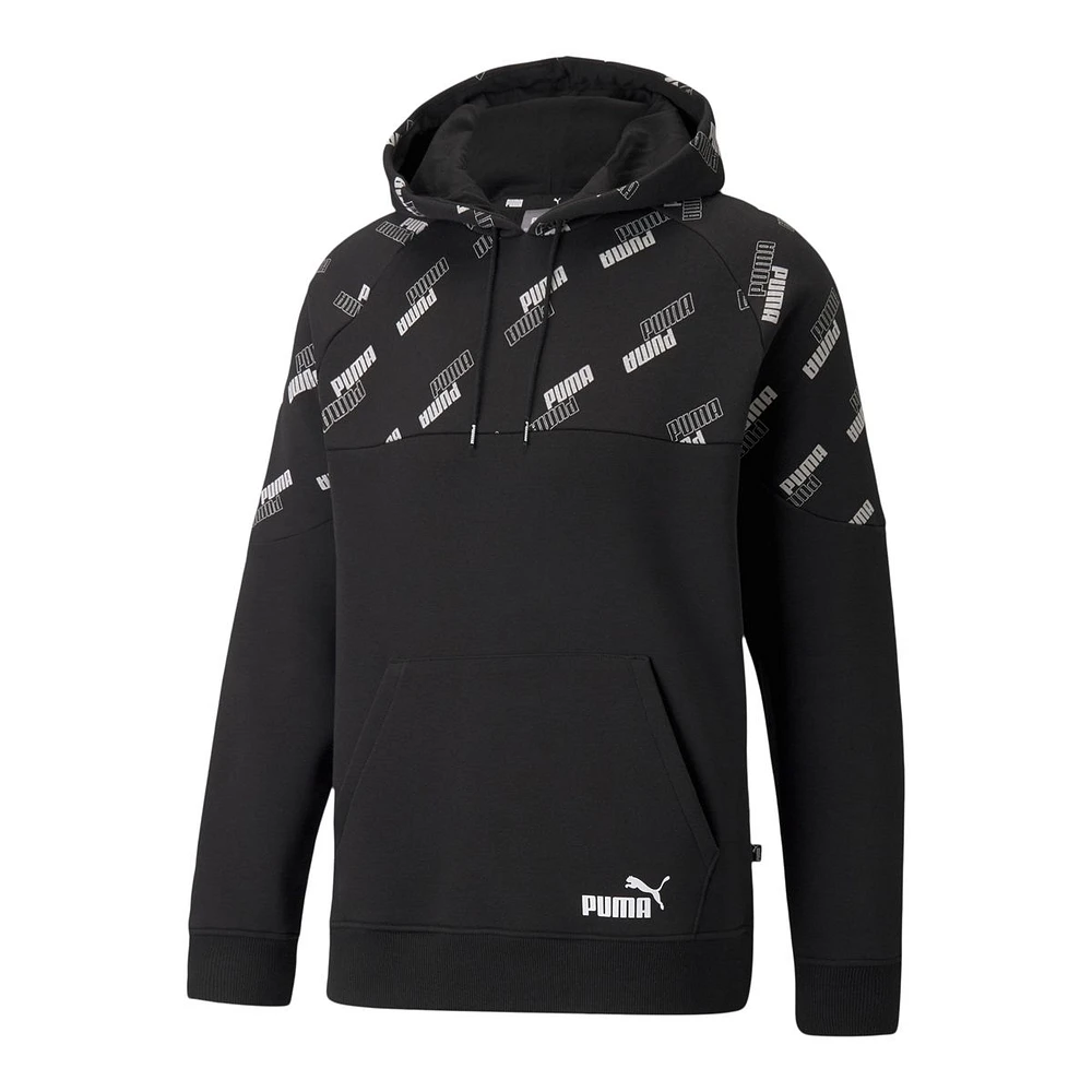 PUMA Men's Power All Over Print Hoodie, Pullover, Drawstring