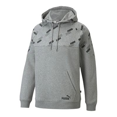 PUMA Men's Power All Over Print Hoodie, Pullover, Drawstring