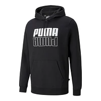 PUMA Men's Power Logo Hoodie, Pullover, Drawstring