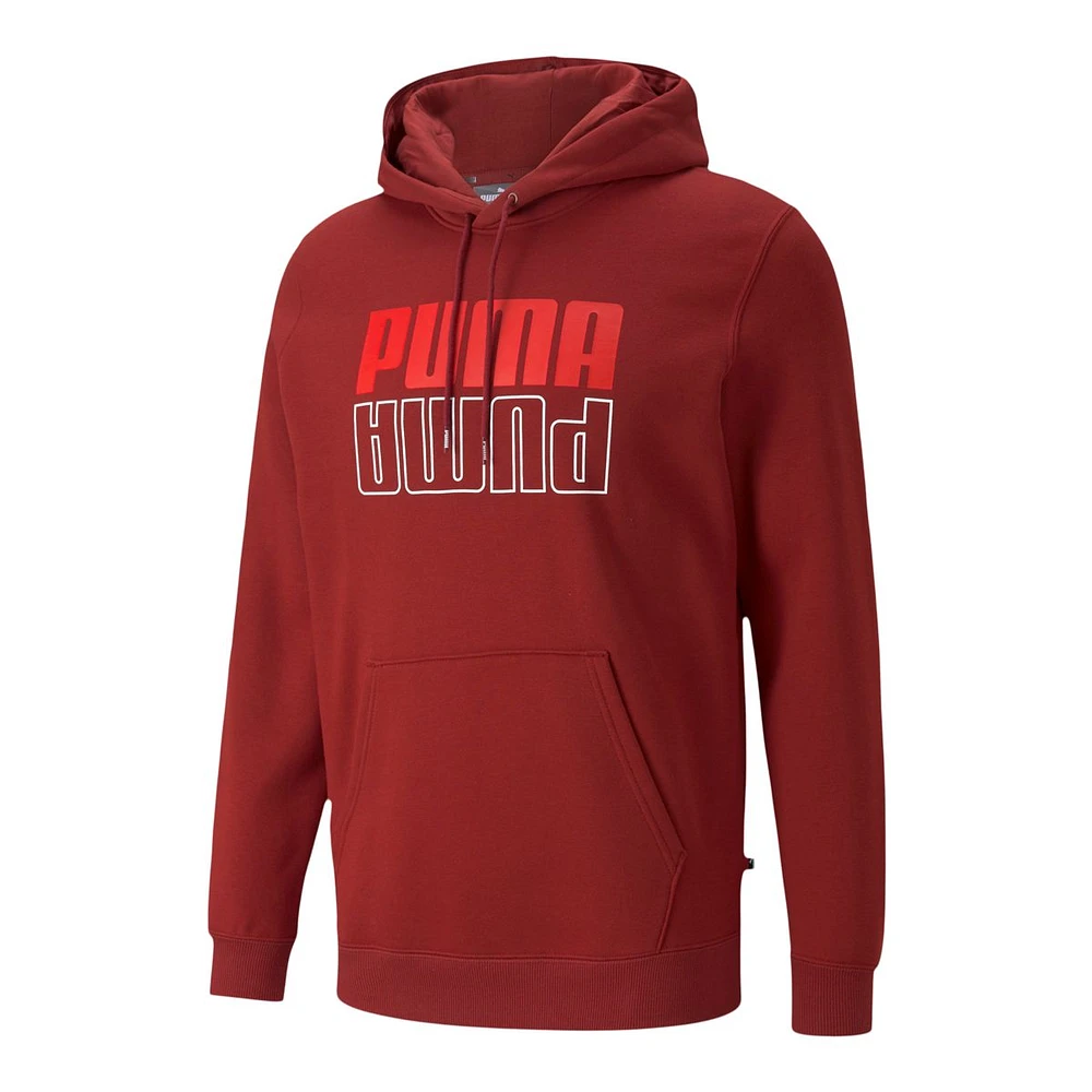 PUMA Men's Power Logo Hoodie, Pullover, Drawstring