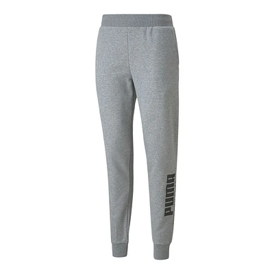 PUMA Men's Power Logo Sweatpants, Cotton, Workout, Gym, Athletic, Cuffed