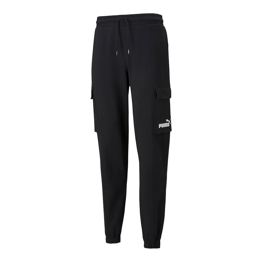 PUMA Men's Power Cargo Sweatpants, Cotton, Tapered, Cuffed, Joggers