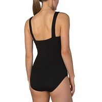 Speedo Women's Shirred Tank One Piece Swimsuit