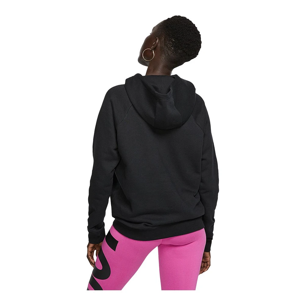 Nike Women's Sportswear Essentials Pullover Sweatshirt Hoodie, Fleece, Kangaroo Pocket