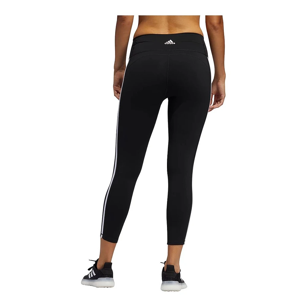 adidas Women's Believe This 3-Stripe 7/8 Tights