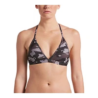 Nike Women's Camo T-Back Swimsuit Bikini Top, Beach