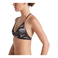 Nike Women's Camo T-Back Swimsuit Bikini Top, Beach