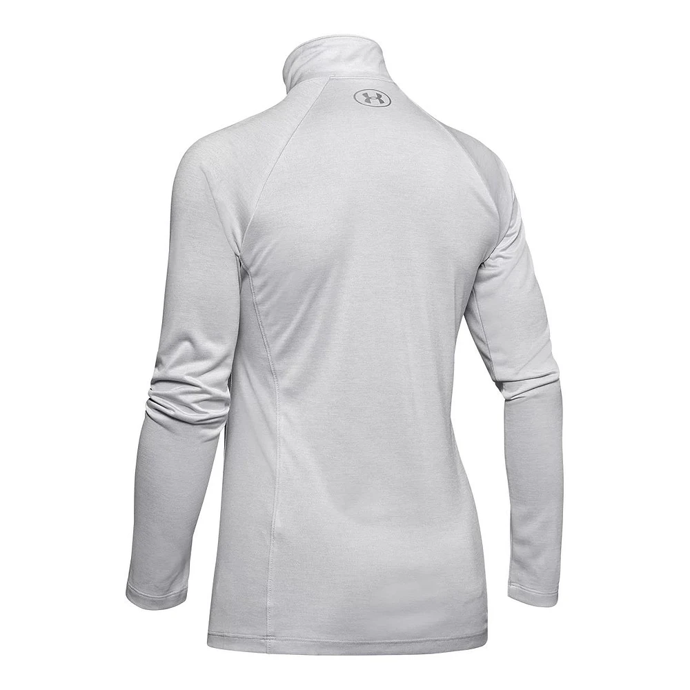 Under Armour Women's Tech Twist Long Sleeve Half Zip Training Shirt, Quick Dry