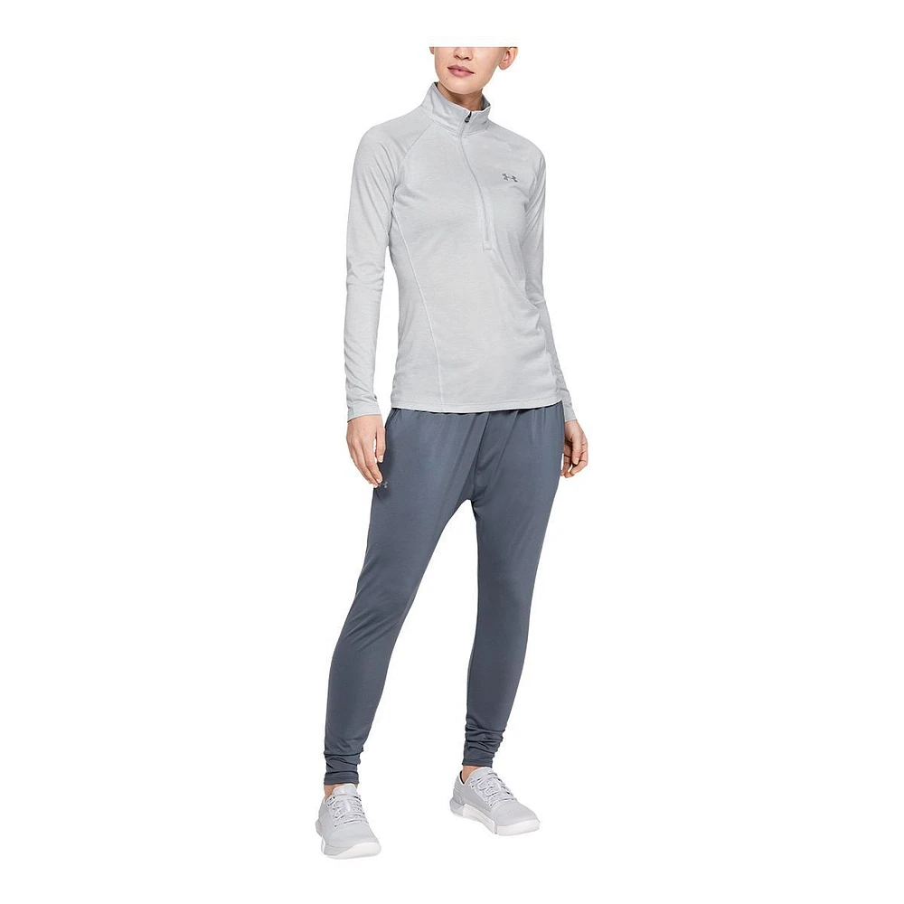 Under Armour Women's Tech Twist Long Sleeve Half Zip Training Shirt, Quick Dry