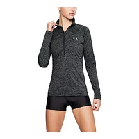 Under Armour Women's Tech Twist Long Sleeve Half Zip Training Shirt, Quick Dry