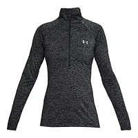 Under Armour Women's Tech Twist Long Sleeve Half Zip Training Shirt, Quick Dry