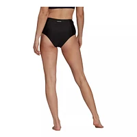 adidas Women's X-Shape High Waisted Swimsuit Bikini Bottom, Beach