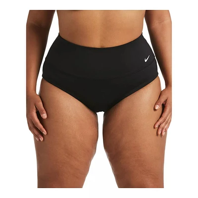 Nike Women's Essential High Waisted Plus Swimsuit Bikini Bottom, Sport