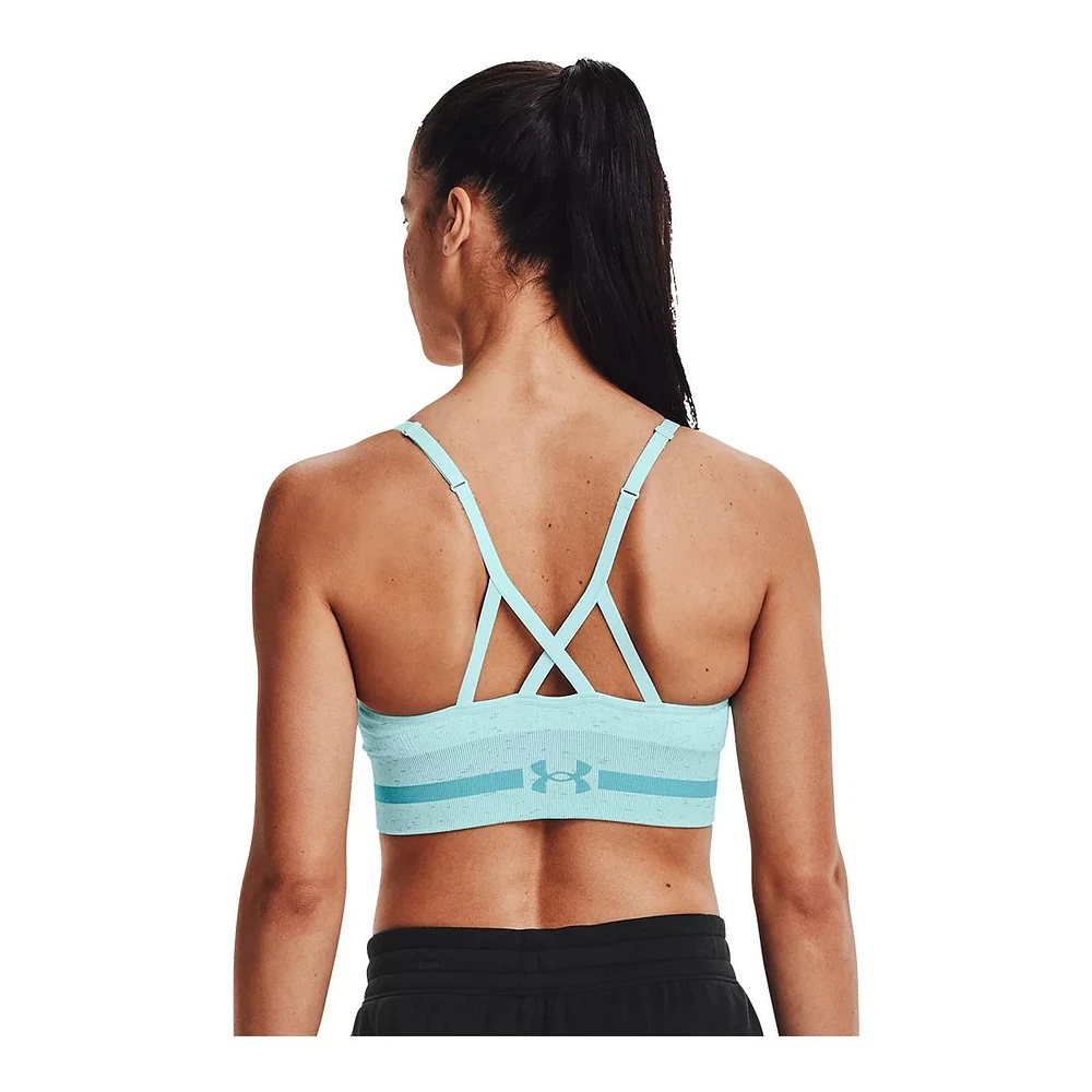 Under Armour Women's Training Seamless Low Long Heather Sports Bra