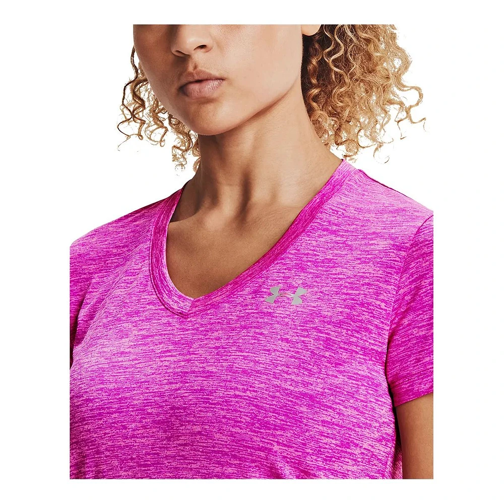 Under Armour Women's Tech Twist V-Neck T Shirt