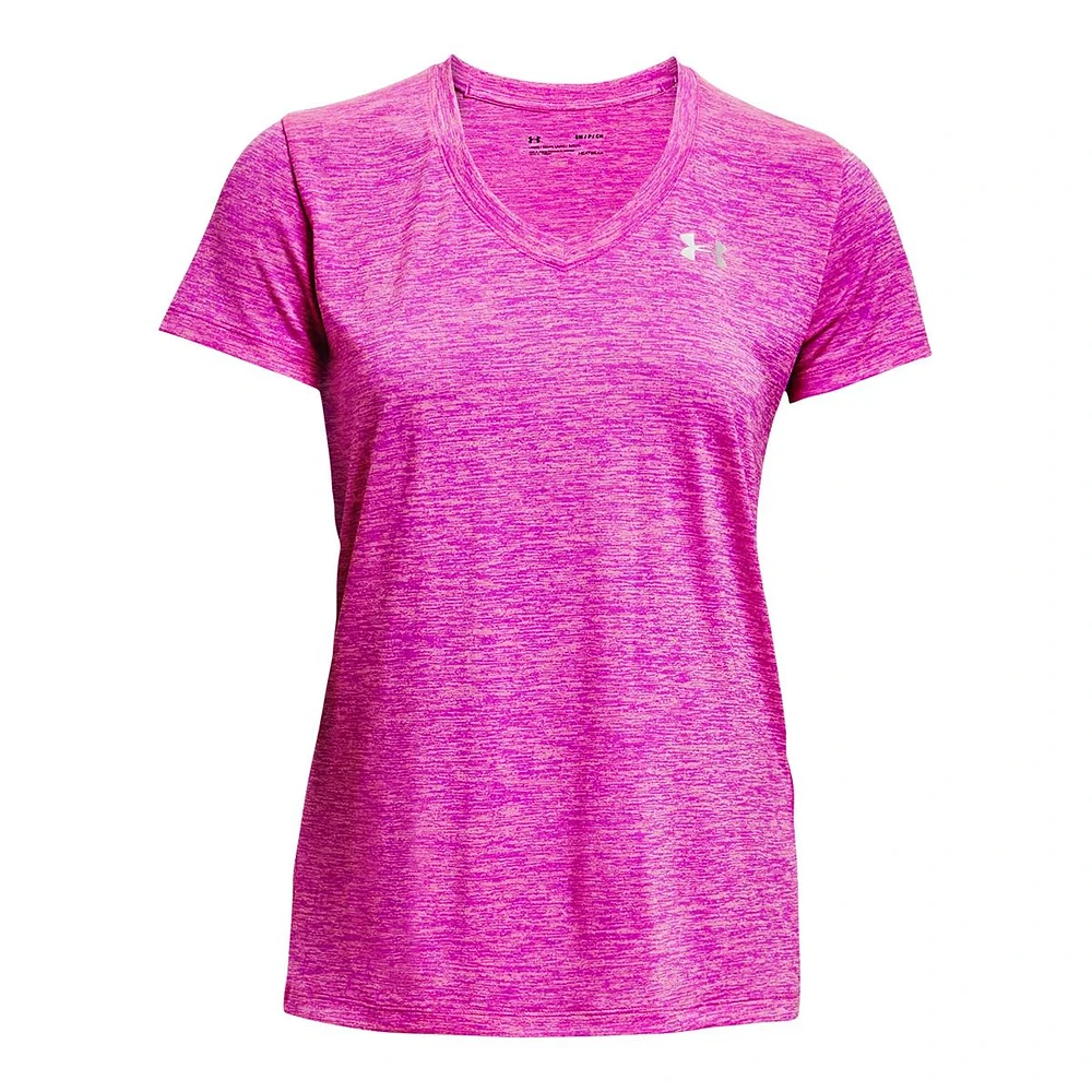 Under Armour Women's Tech Twist V-Neck T Shirt